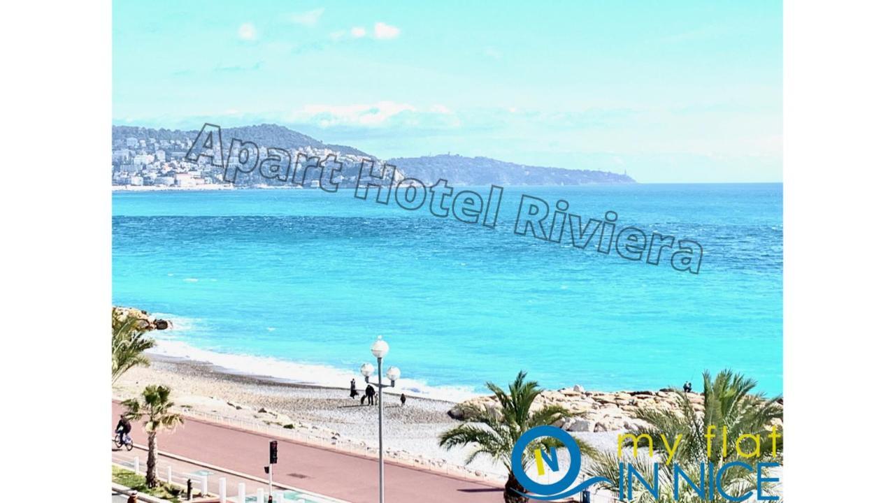 Aparthotel Riviera - Promenade Des Anglais - 1 Bedroom Ac Apartement - Amazing Sea View - Large Terrasse - Balcon Vague Bleue Nizza Esterno foto