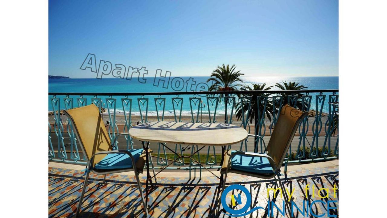 Aparthotel Riviera - Promenade Des Anglais - 1 Bedroom Ac Apartement - Amazing Sea View - Large Terrasse - Balcon Vague Bleue Nizza Esterno foto