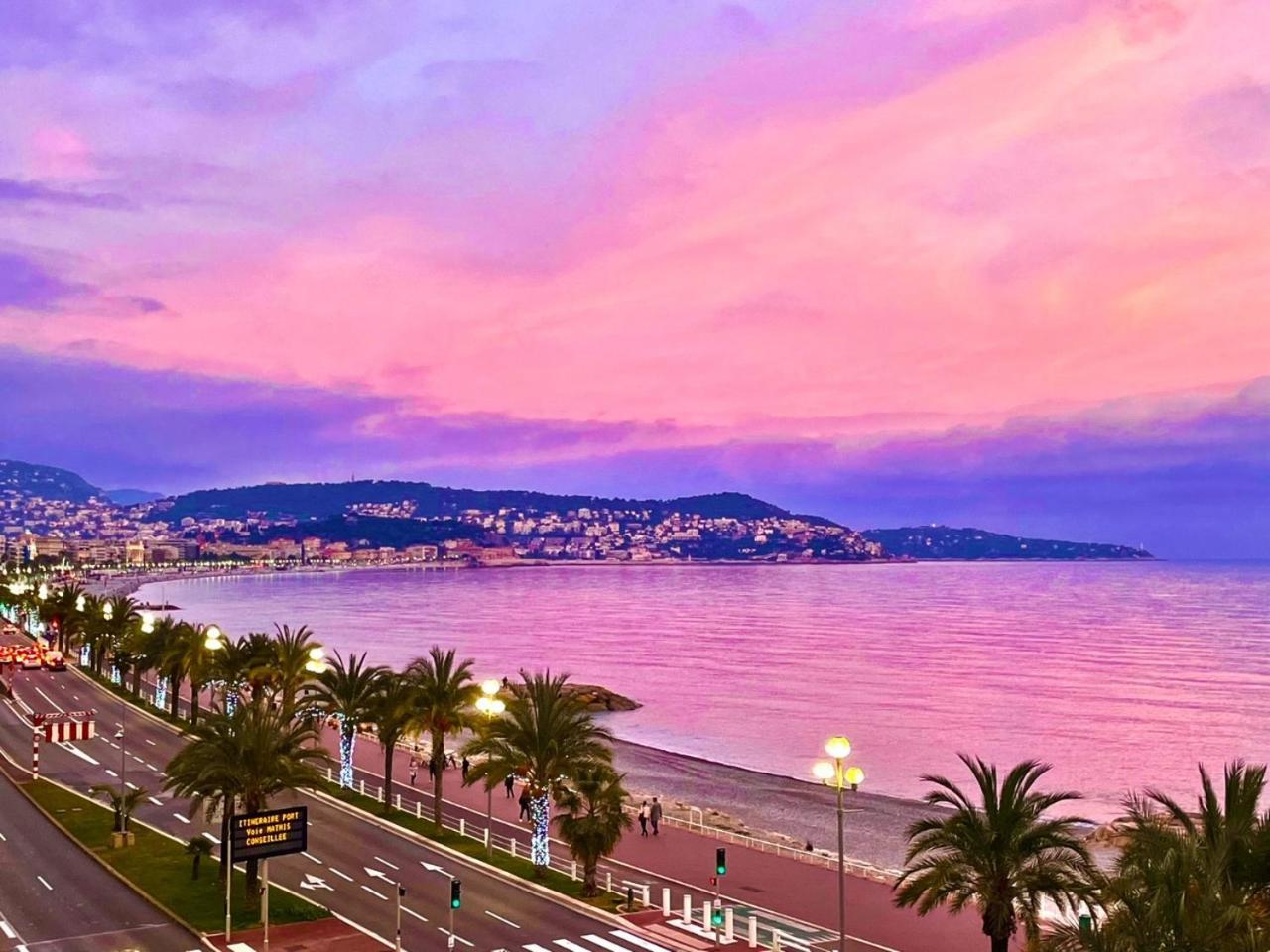 Aparthotel Riviera - Promenade Des Anglais - 1 Bedroom Ac Apartement - Amazing Sea View - Large Terrasse - Balcon Vague Bleue Nizza Esterno foto